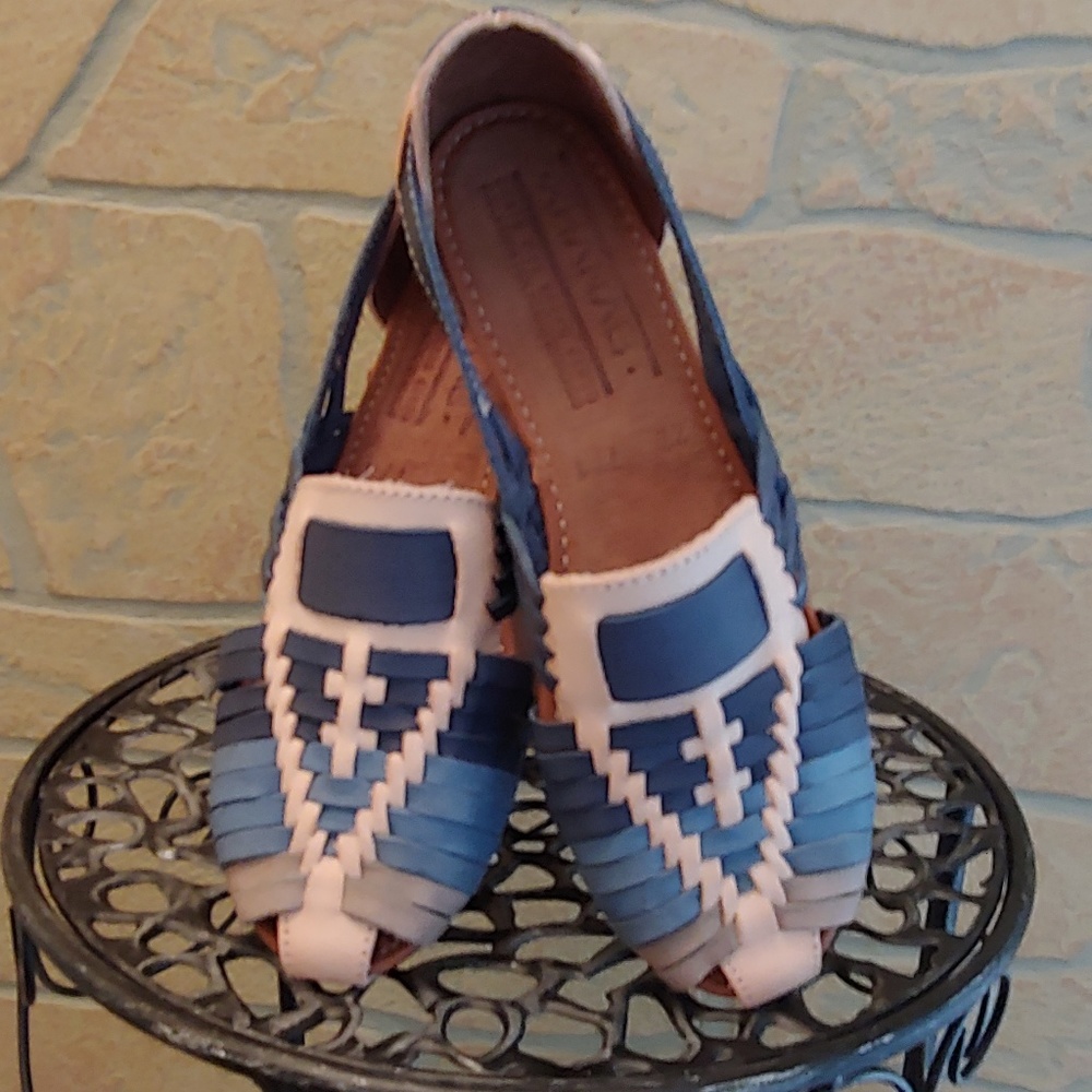 Artisanal Blue Huaraches